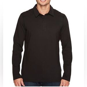 Arc’teryx Captive Long Sleeve Polo, Black, Men’s XXL